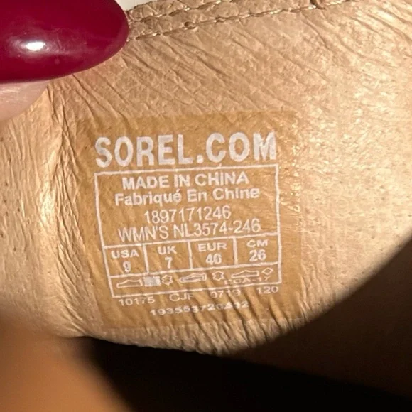 Sorel Nadia Leather Peep Toe Block Heel Ankle Bootie Sandals - Picture 8 of 13